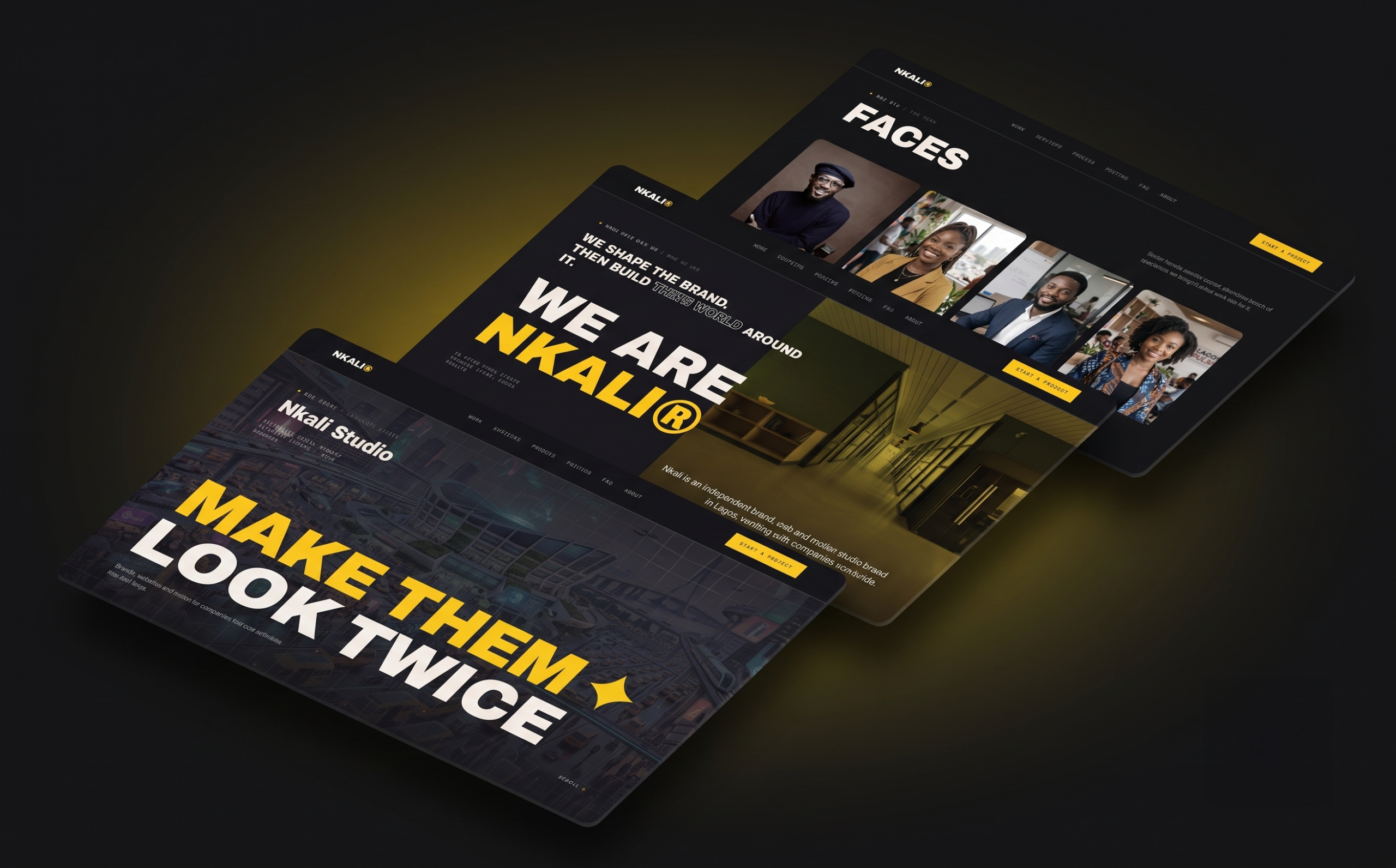 NKALI Studio concept website