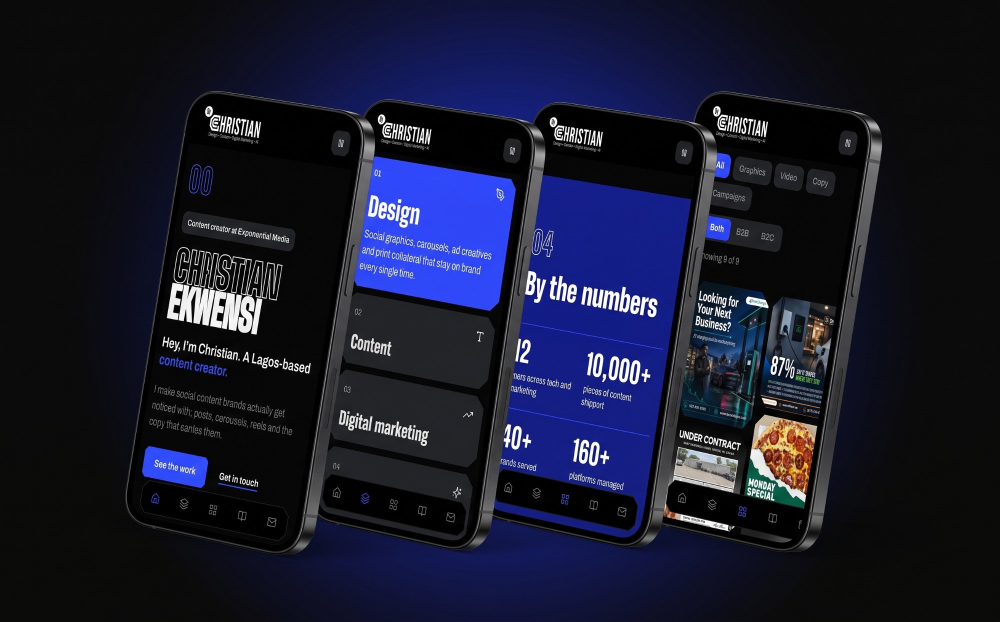 By Christian mobile views with the bottom dock navigation